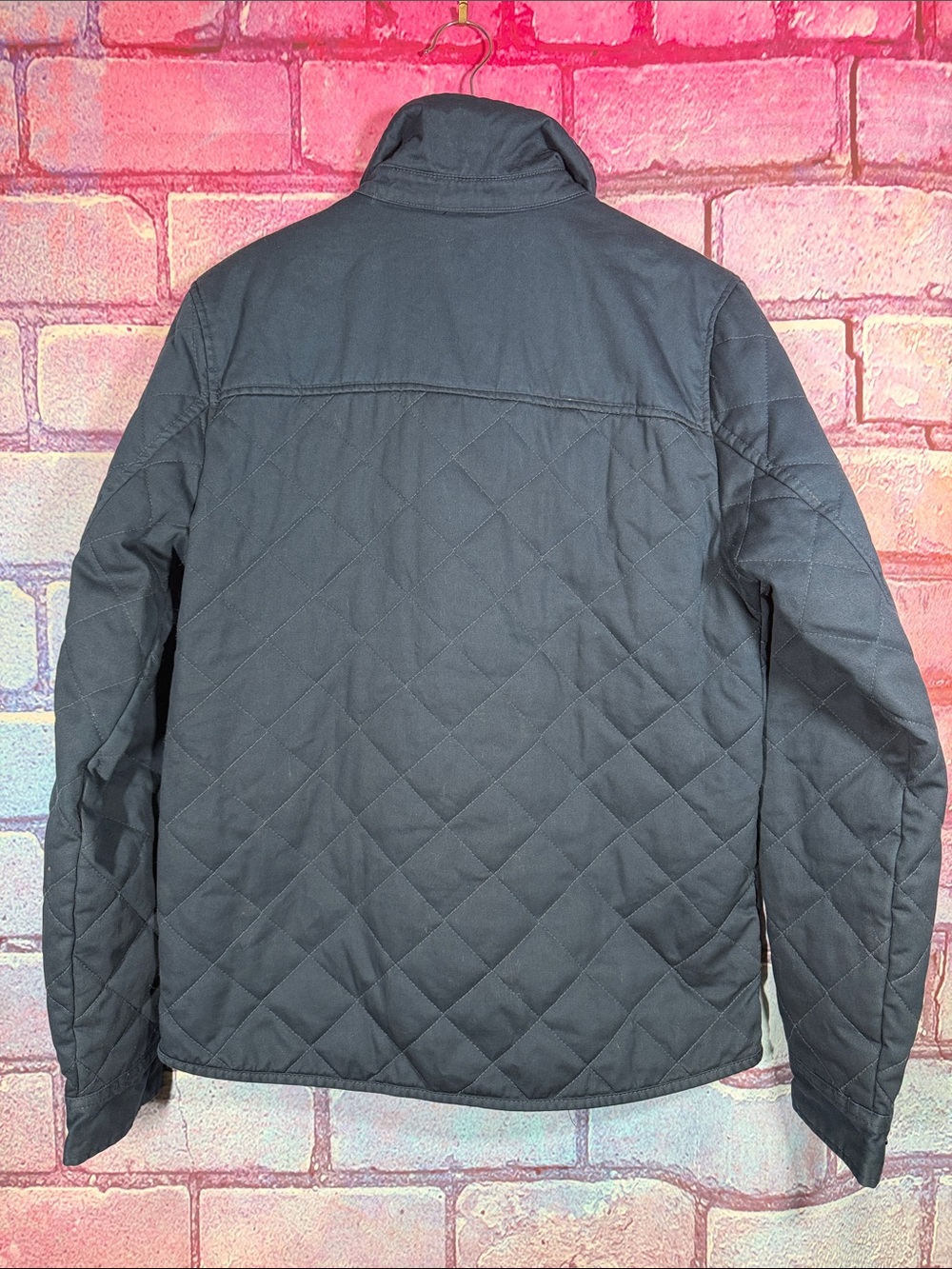 Stormtech Amplitude Quilted Jacket Men’s Small Blue Hooded Snap Zip Coat - Picture 3 of 13